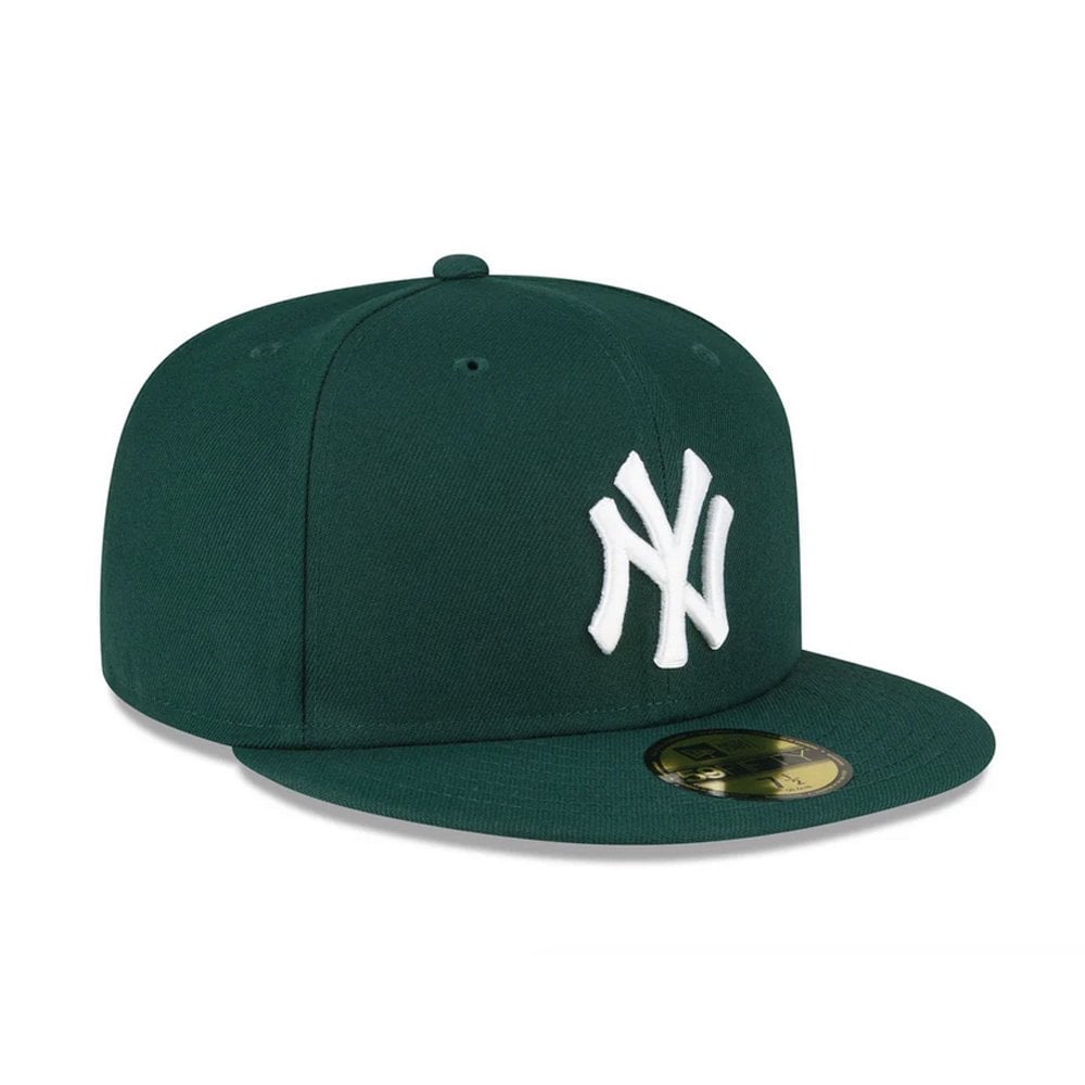 New York Yankees 59FIFTY Dark Green Fitted Cap - Dk Green/Wht