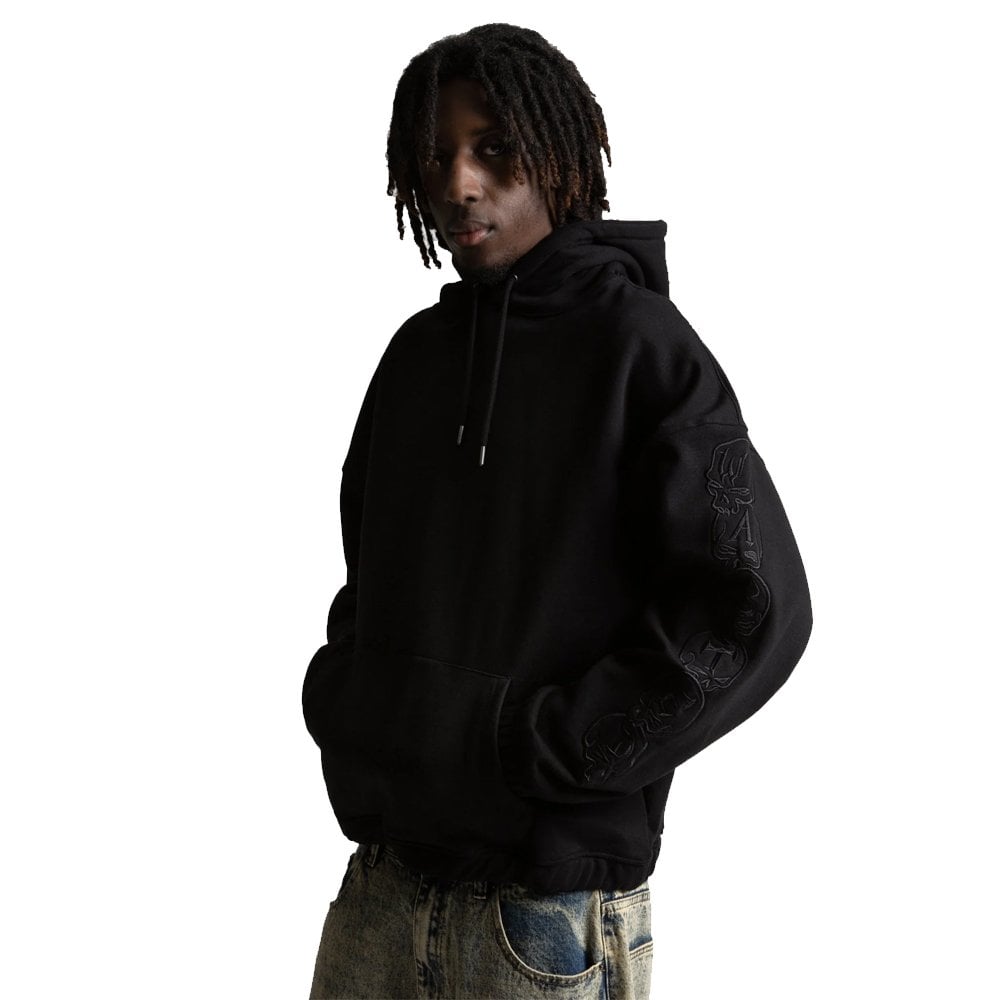 Boxy Bury Hoodie  - Black