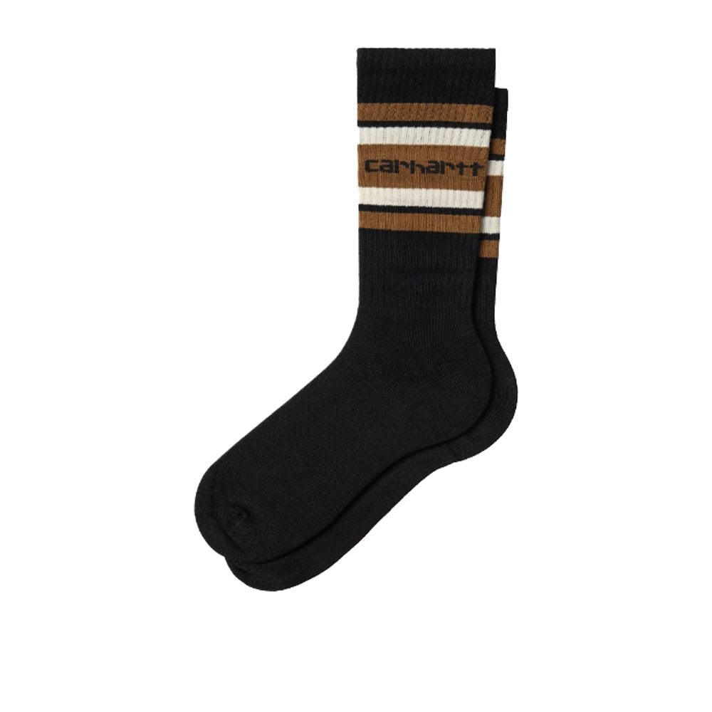 Connors Socks - Blk/Brn/Salt