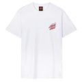 Wired Flame Dot Chest T-Shirt - White