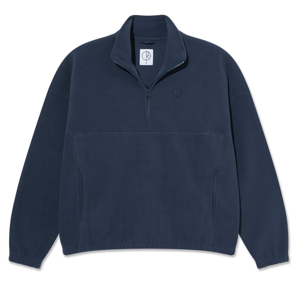 Ivan Half Zip Sweatshirt - Grey Blue