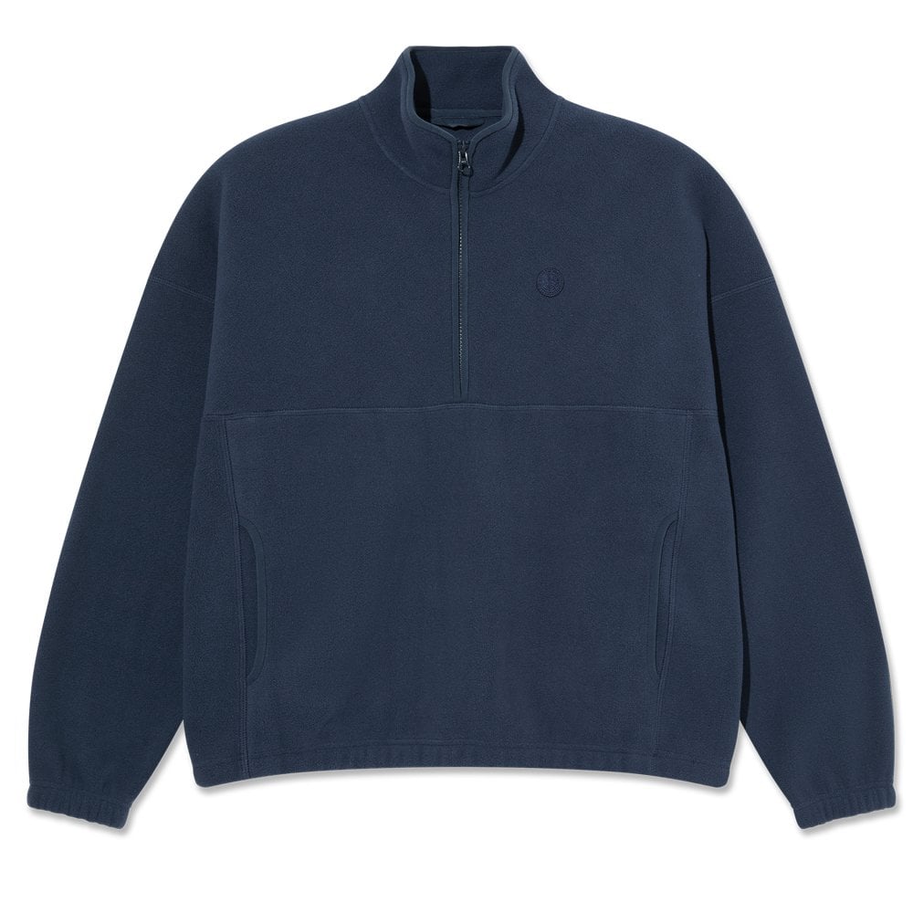 Ivan Half Zip Sweatshirt - Grey Blue