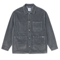 Ezra Overdyed Cord Jacket - Blueish Grey