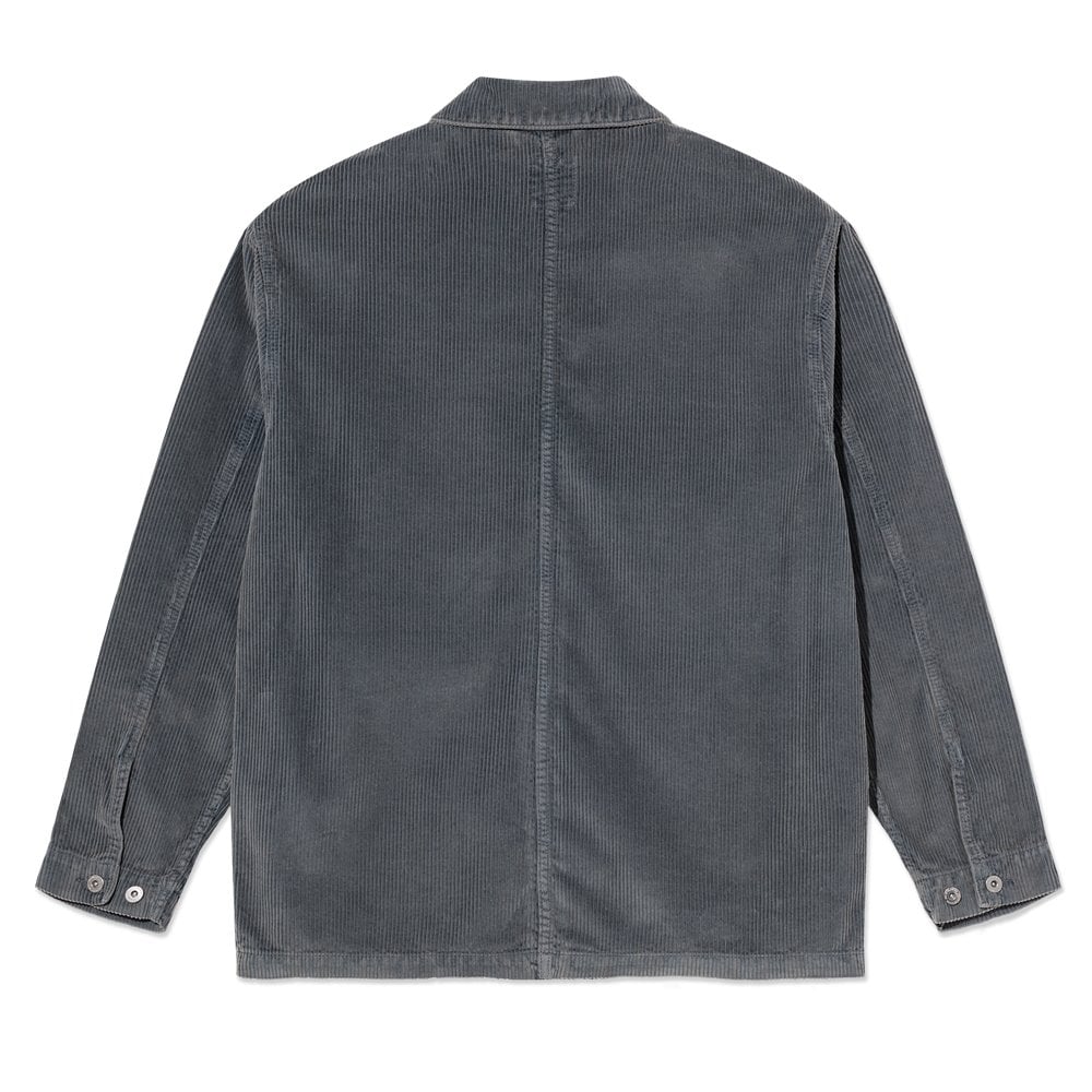 Ezra Overdyed Cord Jacket - Blueish Grey