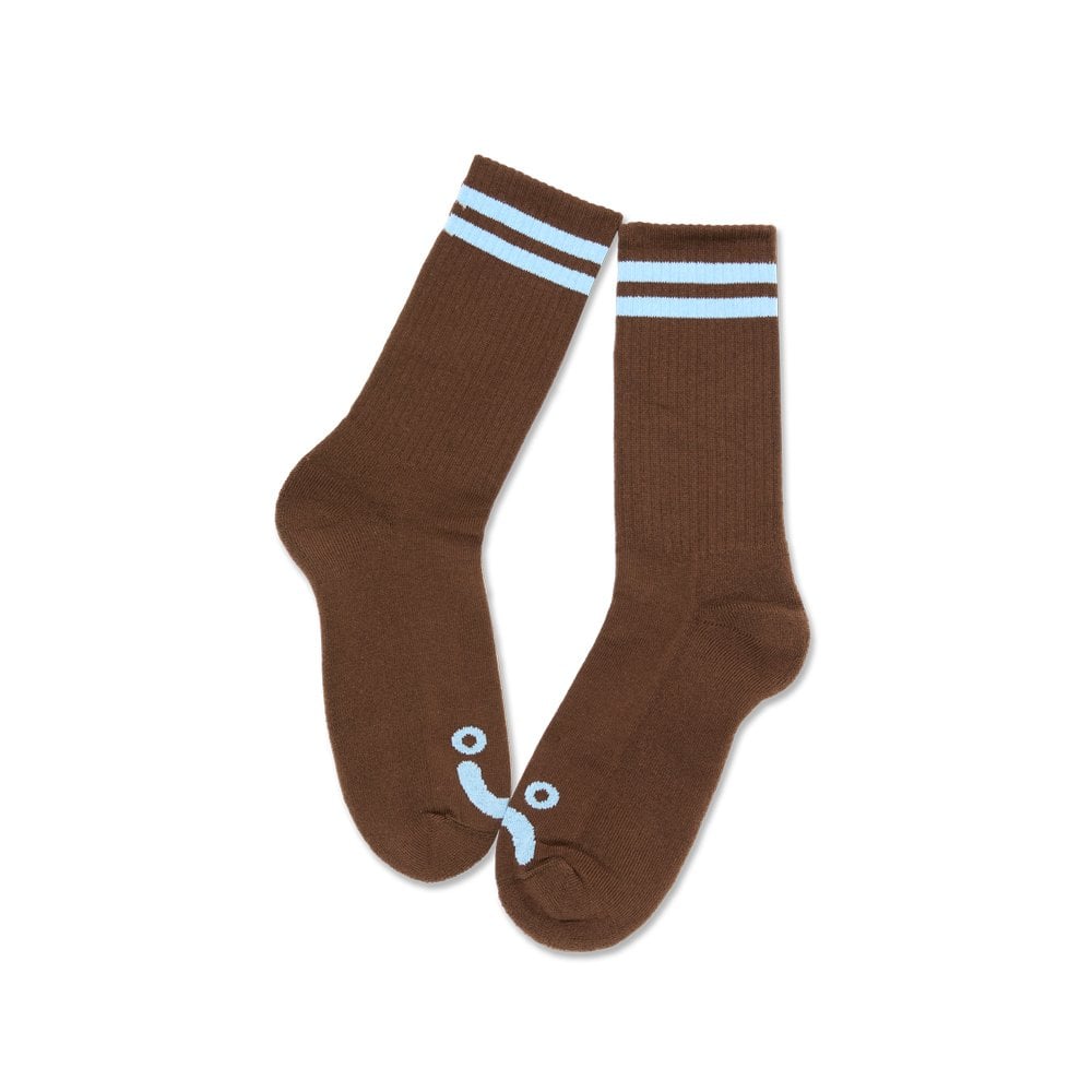 Happy Sad Socks - Brown/Blue