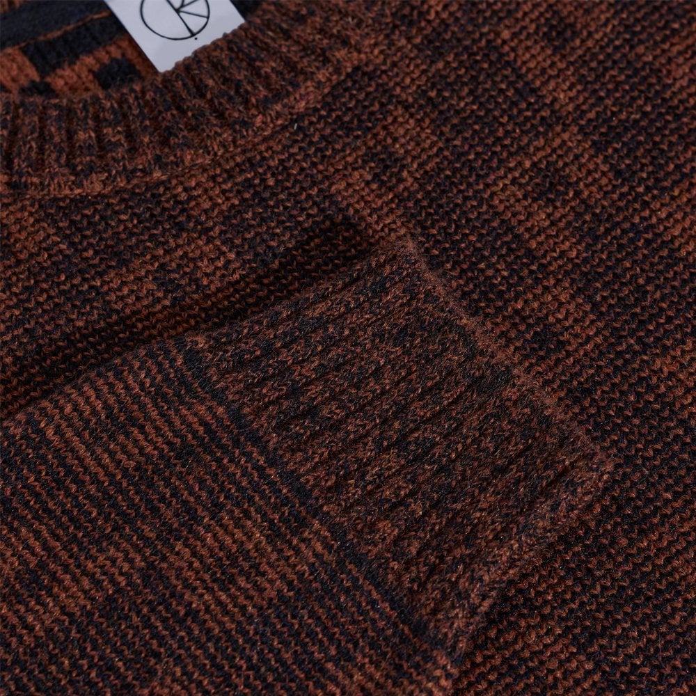 George Sweater P Pattern - P Navy/Orang