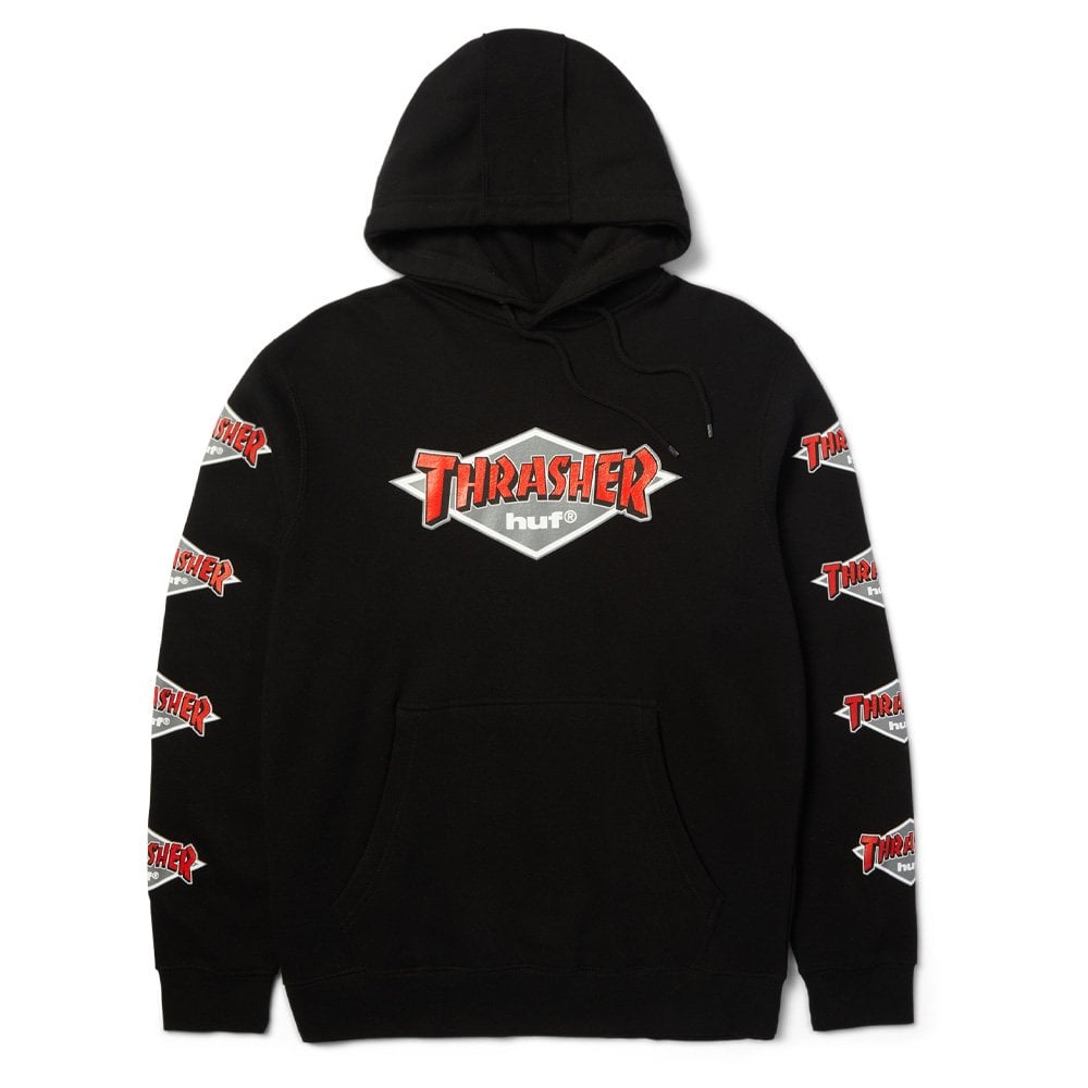 x Thrasher Logo Hoodie - Black