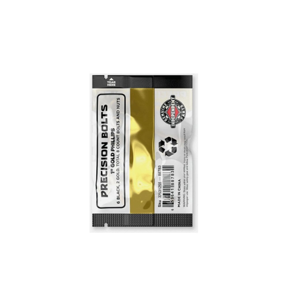 Phillips 1" Bolts - Black/Gold