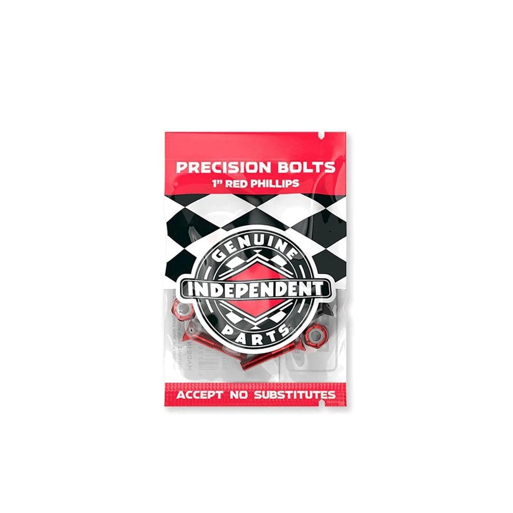 Phillips 1" Bolts - Black/Red
