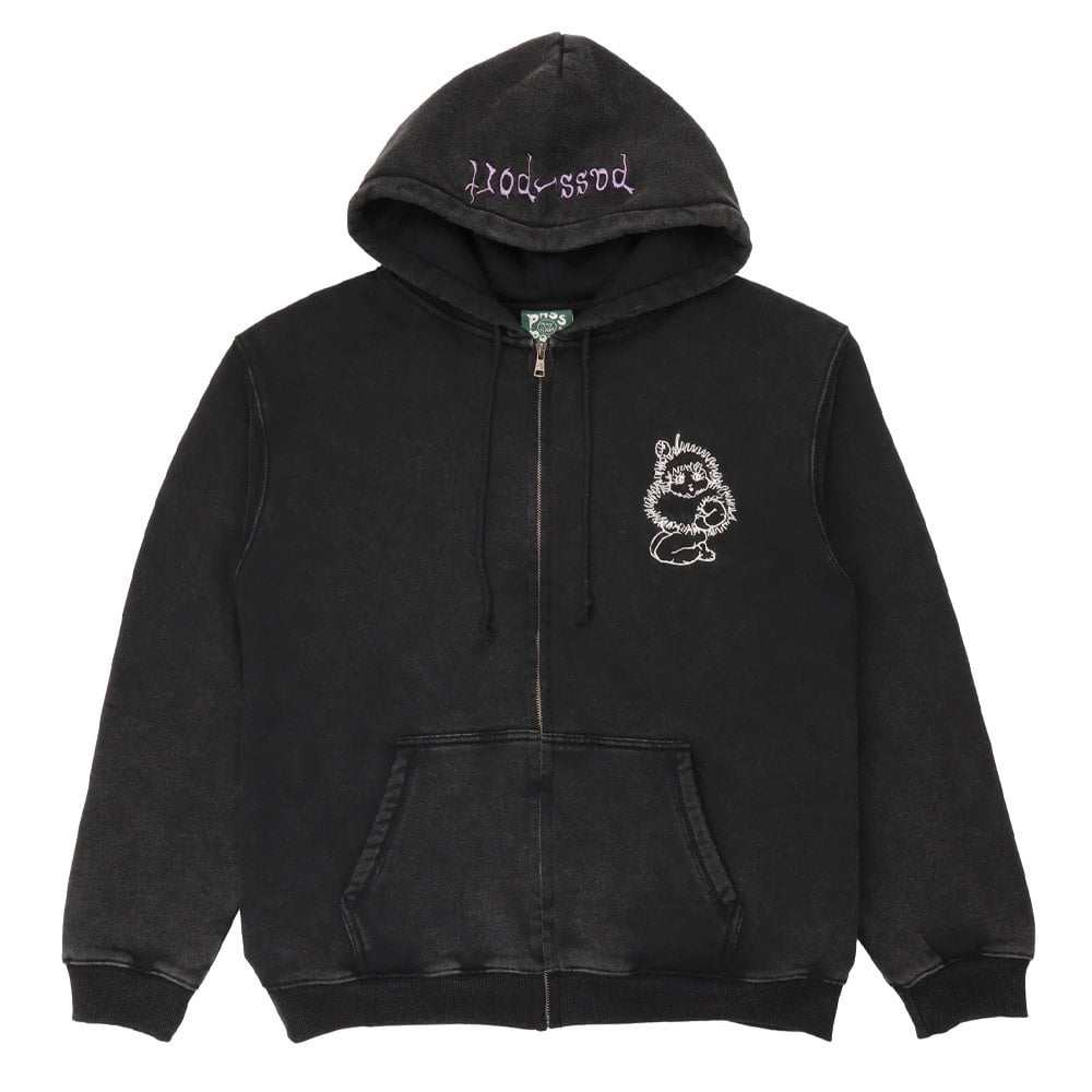 x May Gibbs Webbed Bed Zip Hoodie - Acid Black