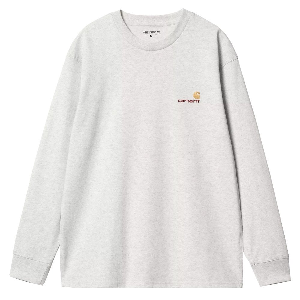 American Long Sleeve T-Shirt - Ash Heather