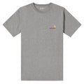 American Script T-Shirt - Grey Heather