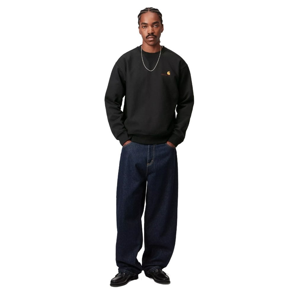 American Script Sweatshirt  - Black