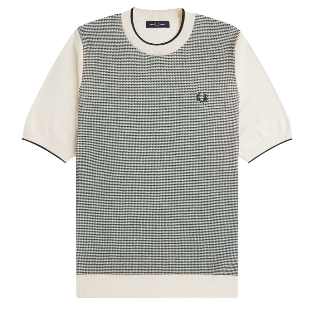 Tonic Waffle Knitted T-Shirt - Ecru