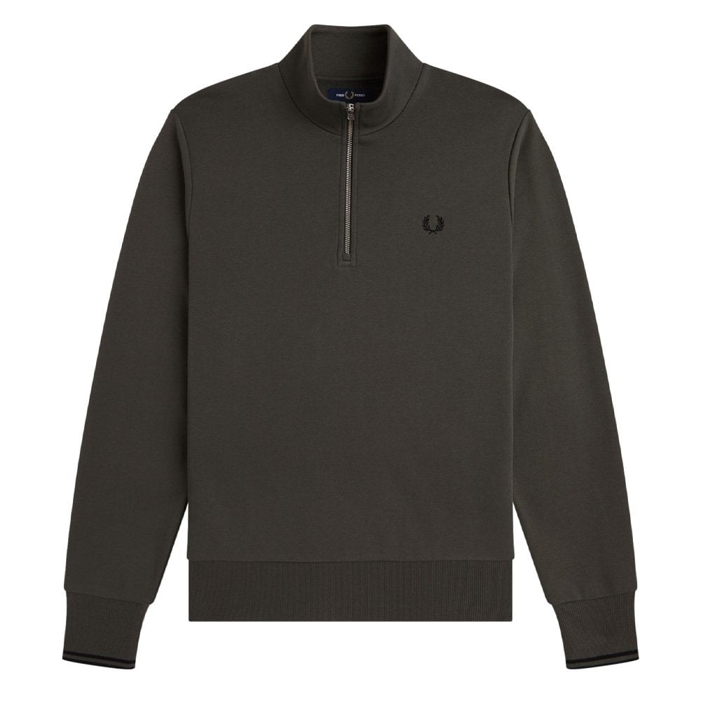 Half Zip Sweatshirt - Fieldgrn/Blk
