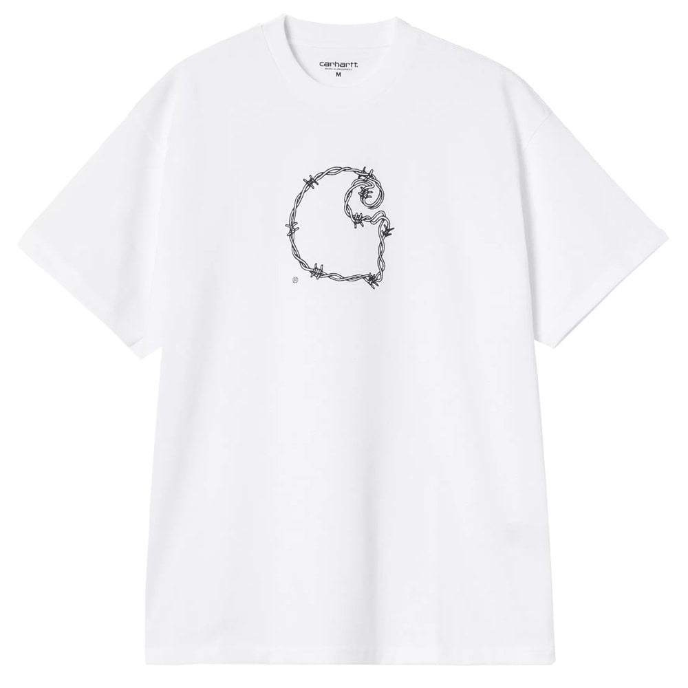 Barbwire C T-Shirt - White