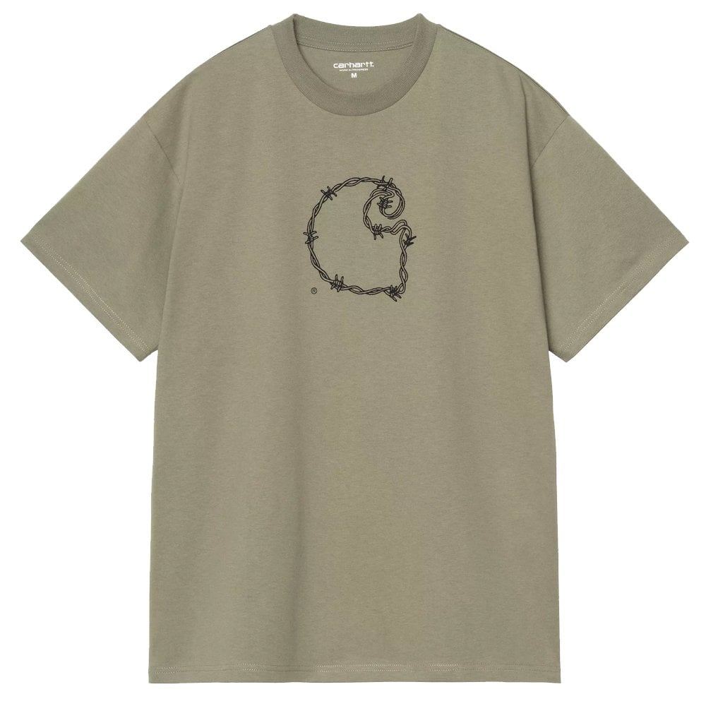 Barbwire C T-Shirt - Dollar Green
