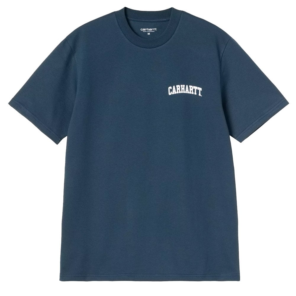 University Script T-Shirt - Blue River