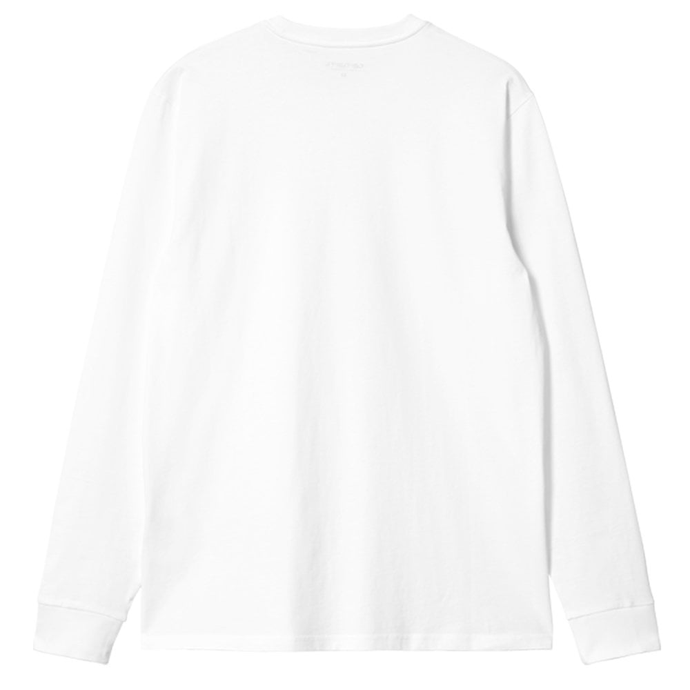 Long Sleeve Pocket T-Shirt - White