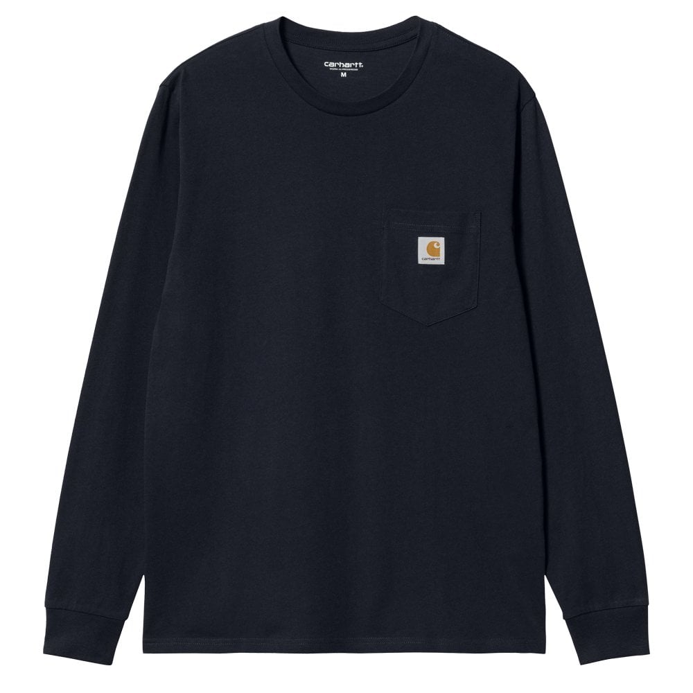 Long Sleeve Pocket T-Shirt - Dark Navy