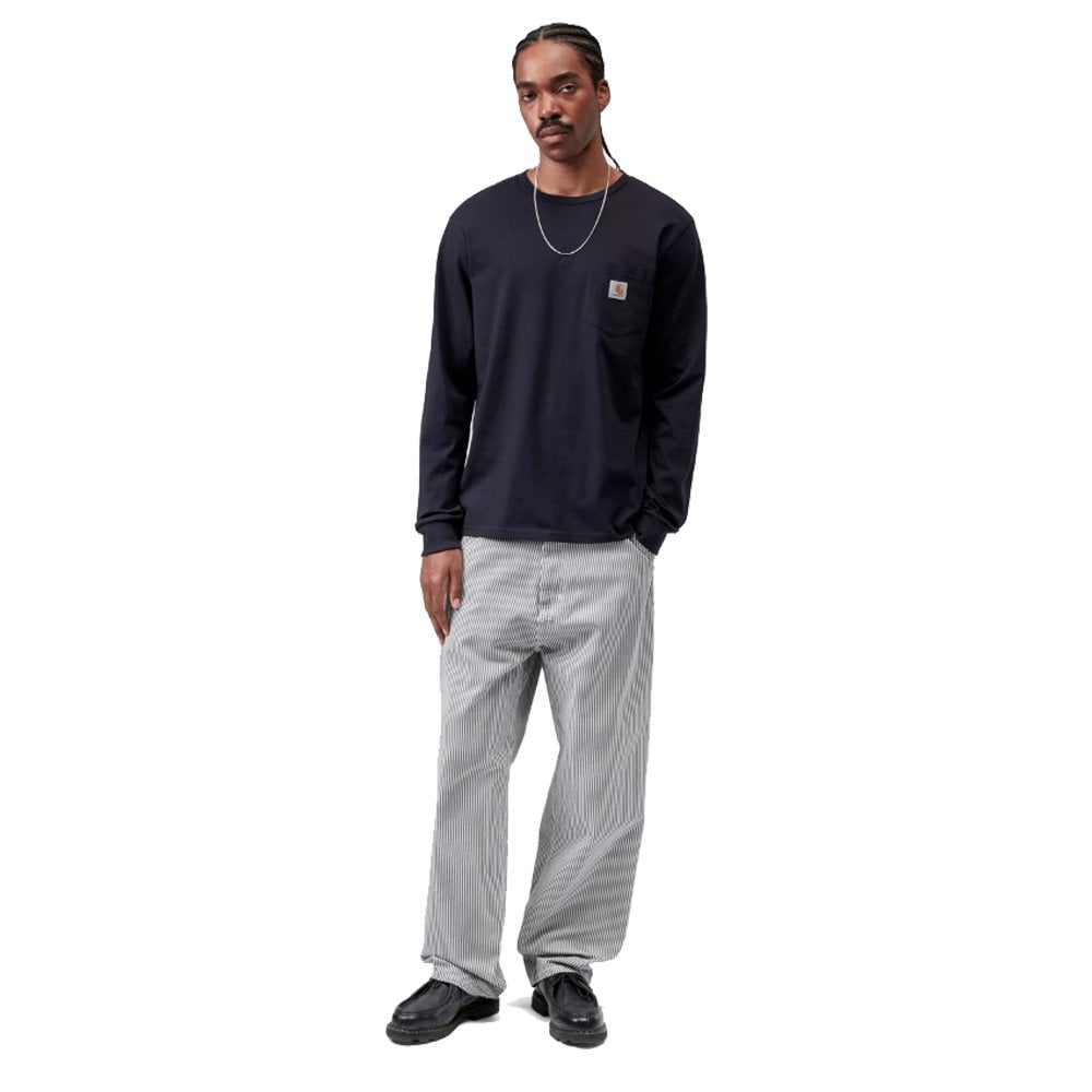 Long Sleeve Pocket T-Shirt - Dark Navy