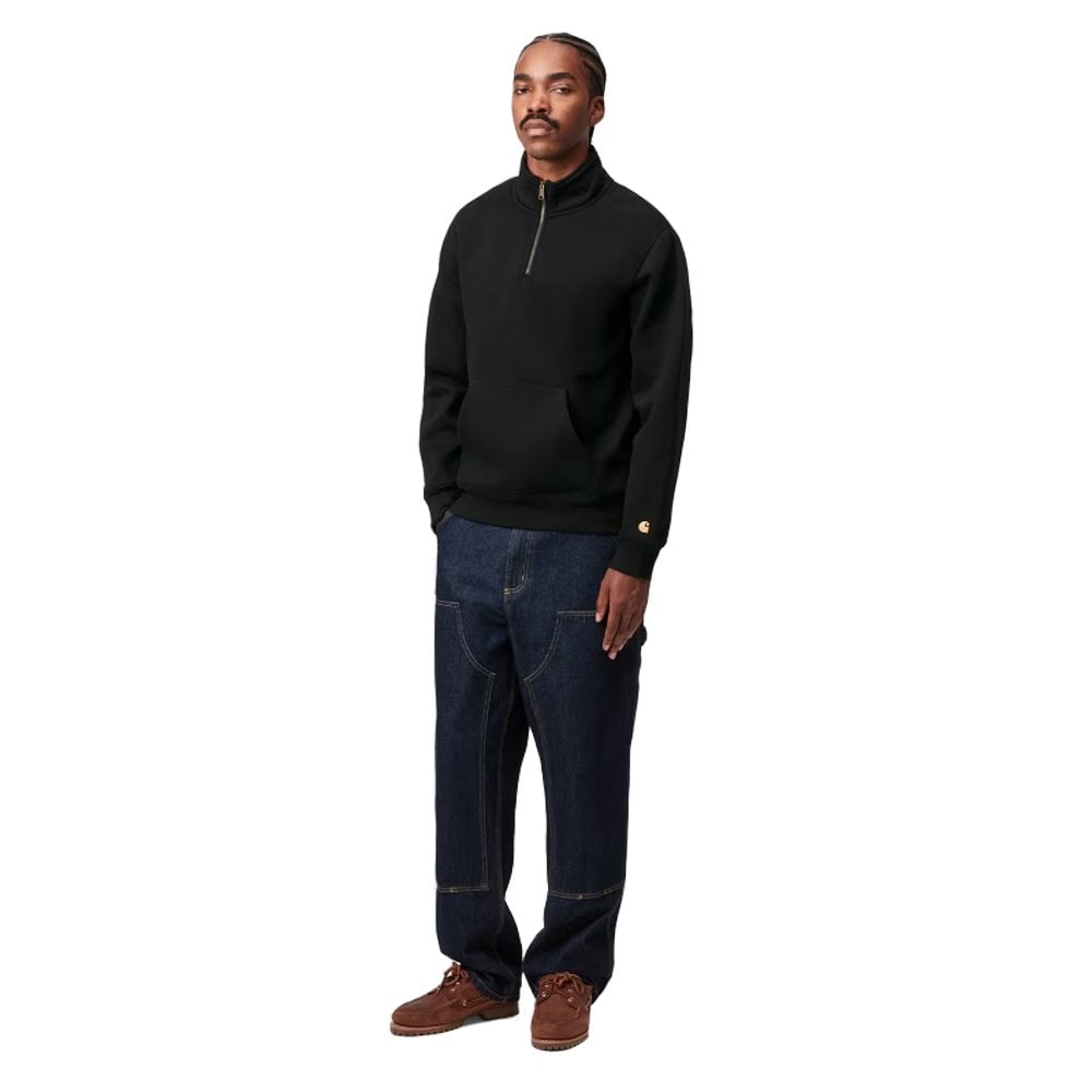 Chase Neck Zip Sweatshirt - Black