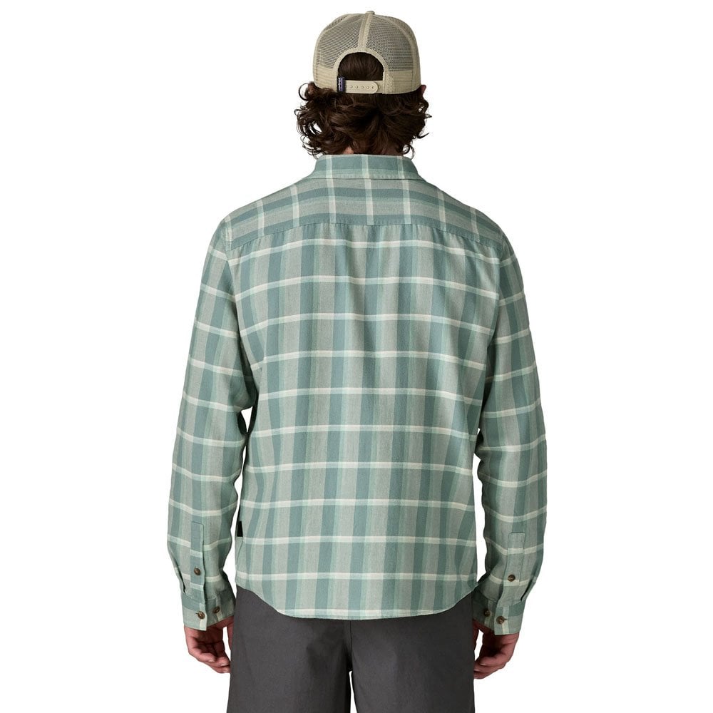 Long-Sleeved Lightweight Fjord Flannel Shirt - Ml Blue Sage