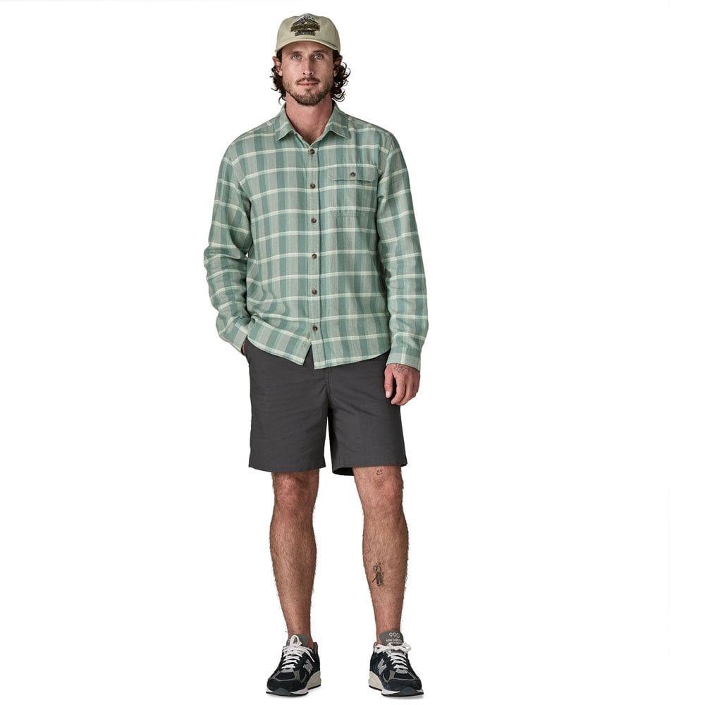 Long-Sleeved Lightweight Fjord Flannel Shirt - Ml Blue Sage