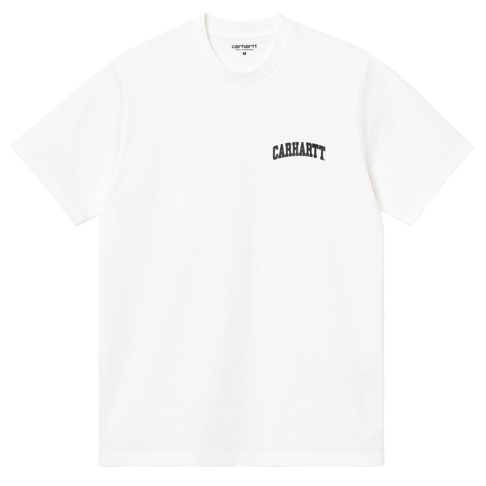 University Script T-Shirt  - White/Black