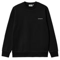 Script Embroidery Sweatshirt - Black/White