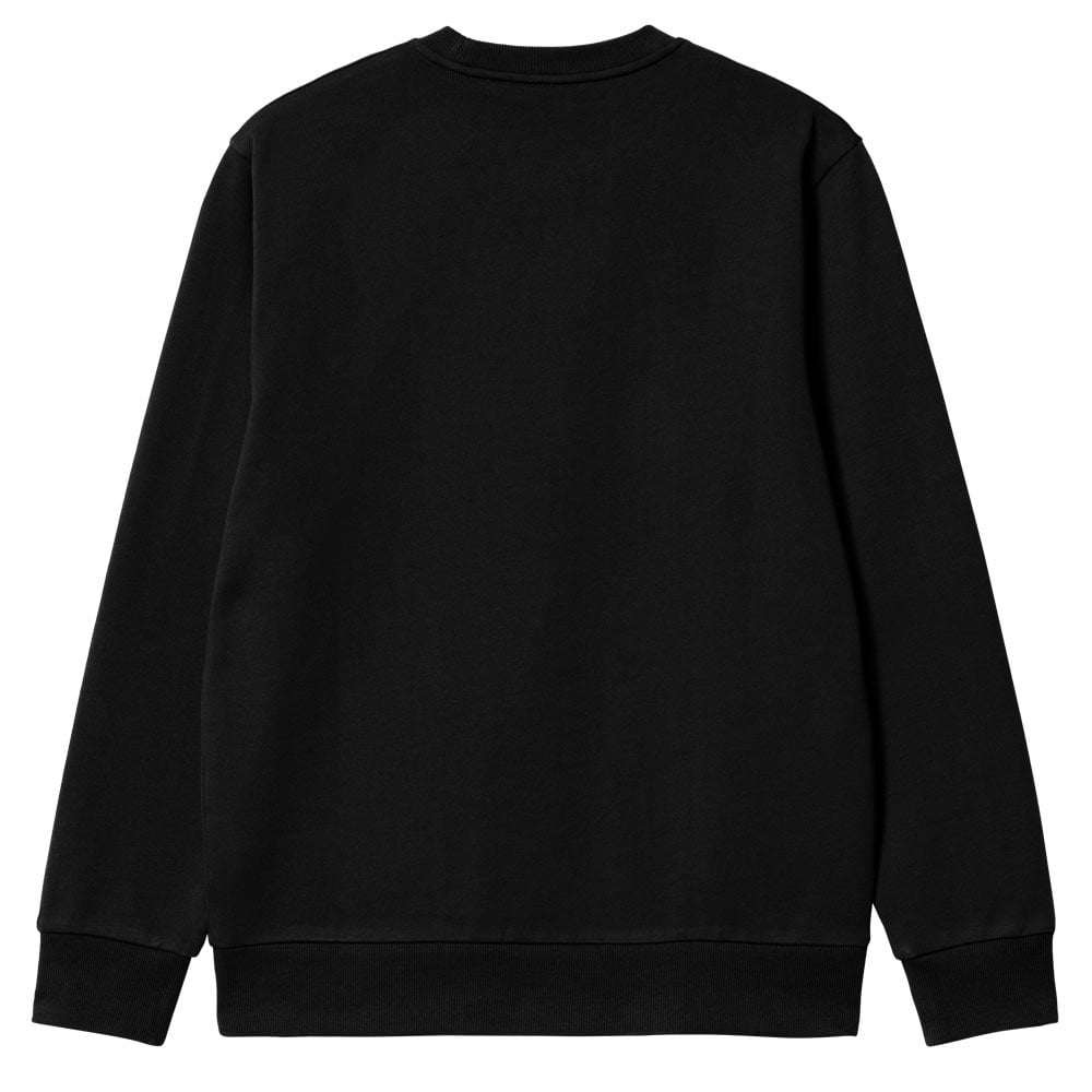 Script Embroidery Sweatshirt - Black/White