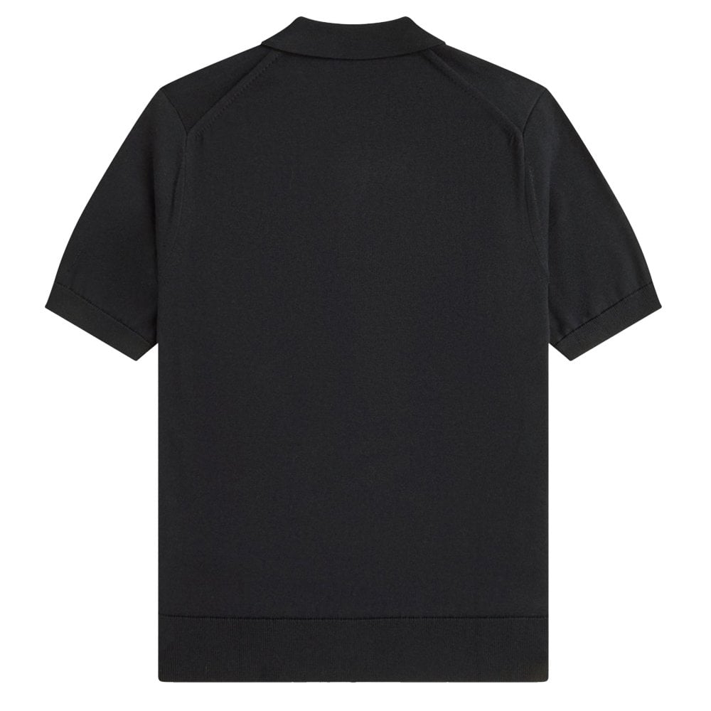 Supima® Cotton Knitted Shirt - Black