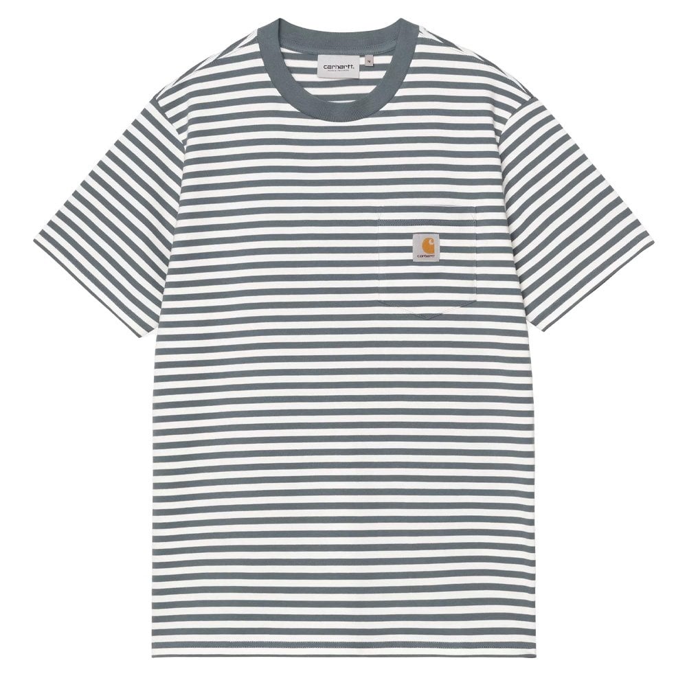 Ezra Pocket T-Shirt - Cozy Blu/Wax
