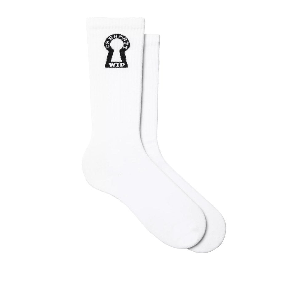 Locked Socks - White/Black