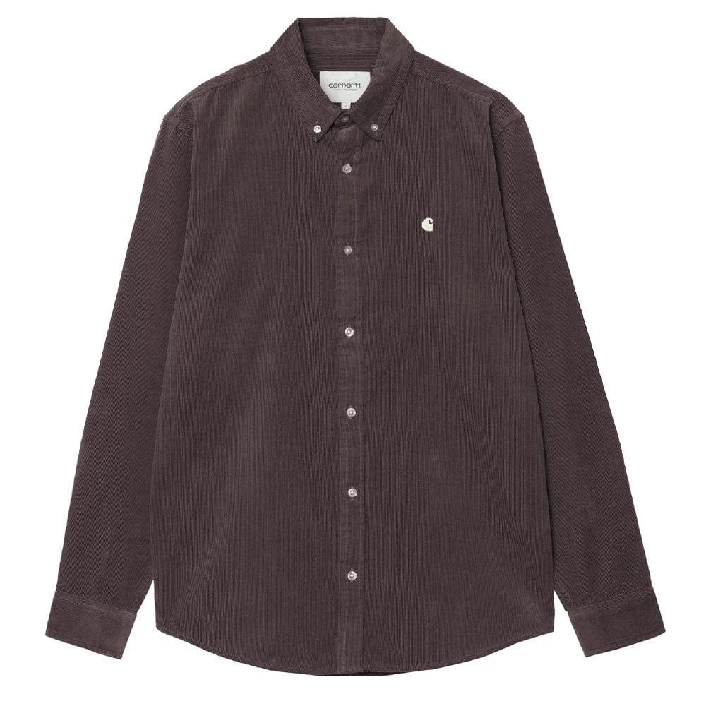 Madison Fine Cord Shirt - Shale/Wax