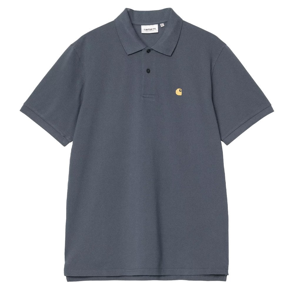 Chase Pique Polo - Cozy Blue
