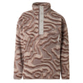 Helvetia II Printed Half Snap Fleece - Iron Topo