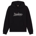 Loose Wave Pullover Hoodie - Black