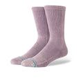 Icon Dyed Crew Socks - Plum