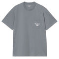 Longhand Pocket T-Shirt - Cozy Blu/Wht