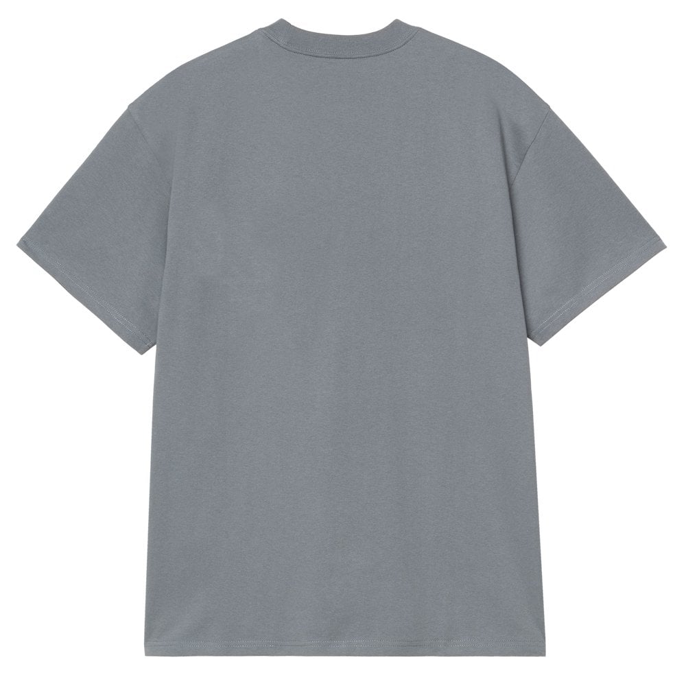 Longhand Pocket T-Shirt - Cozy Blu/Wht