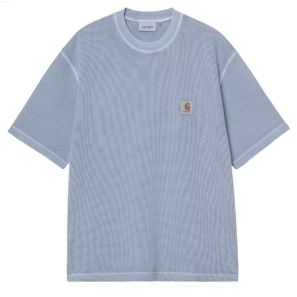 Nelson Waffle T-Shirt  - Gentle Blue
