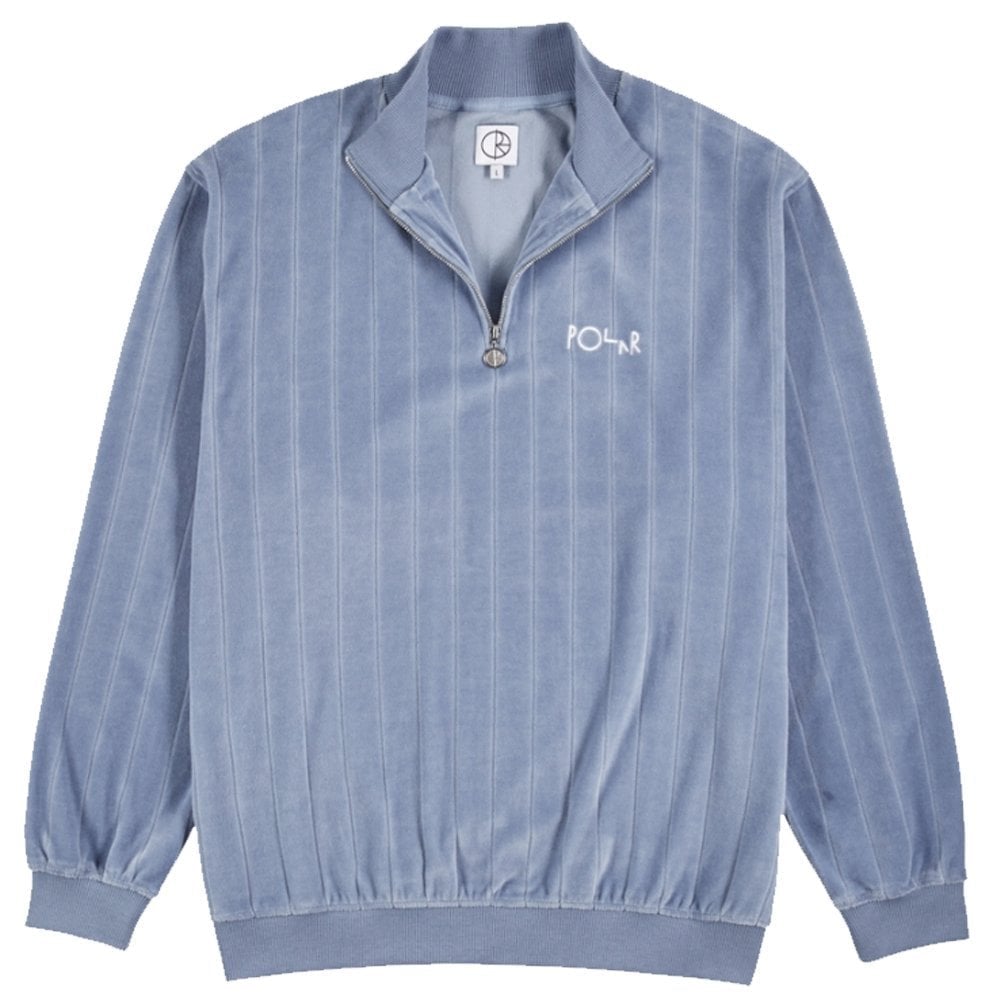 Velour Zip Sweatshirt - Faded Violet