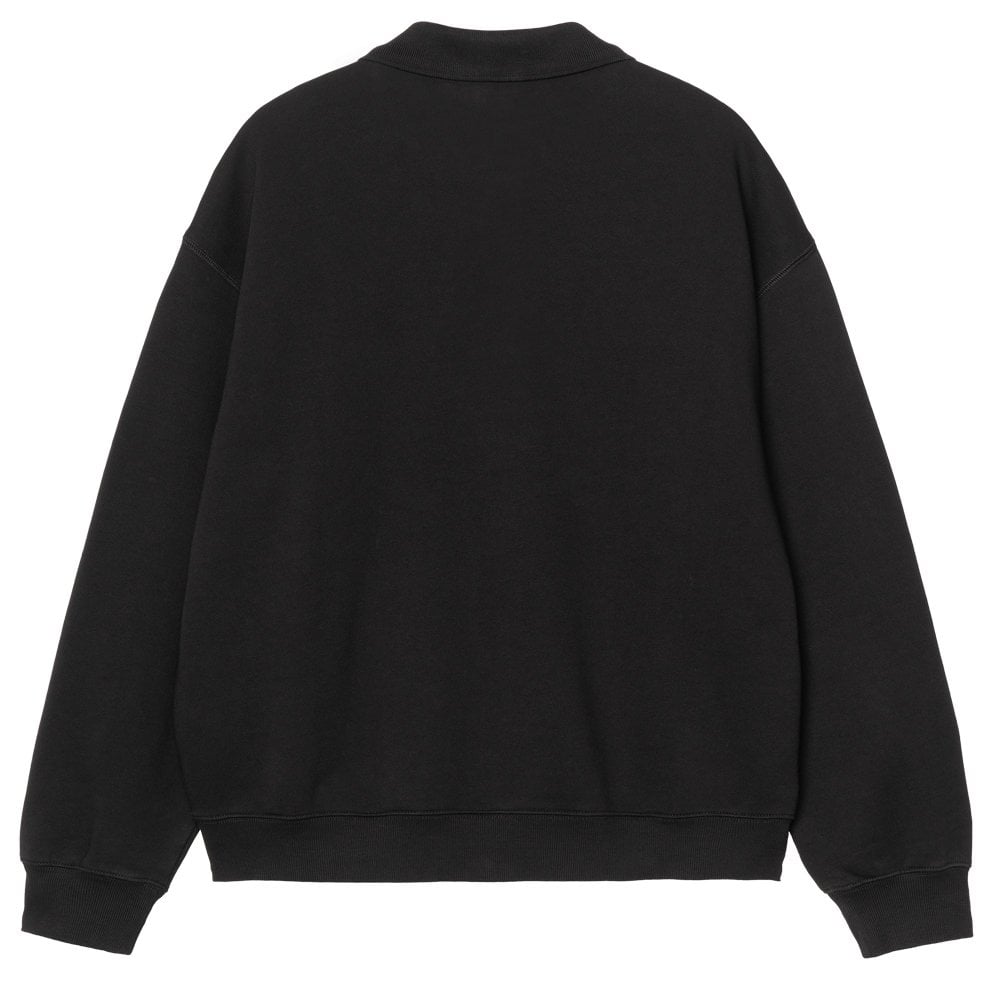 WIP Label Polo Sweatshirt - Black
