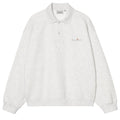 WIP Label Polo Sweatshirt - Ash Heather