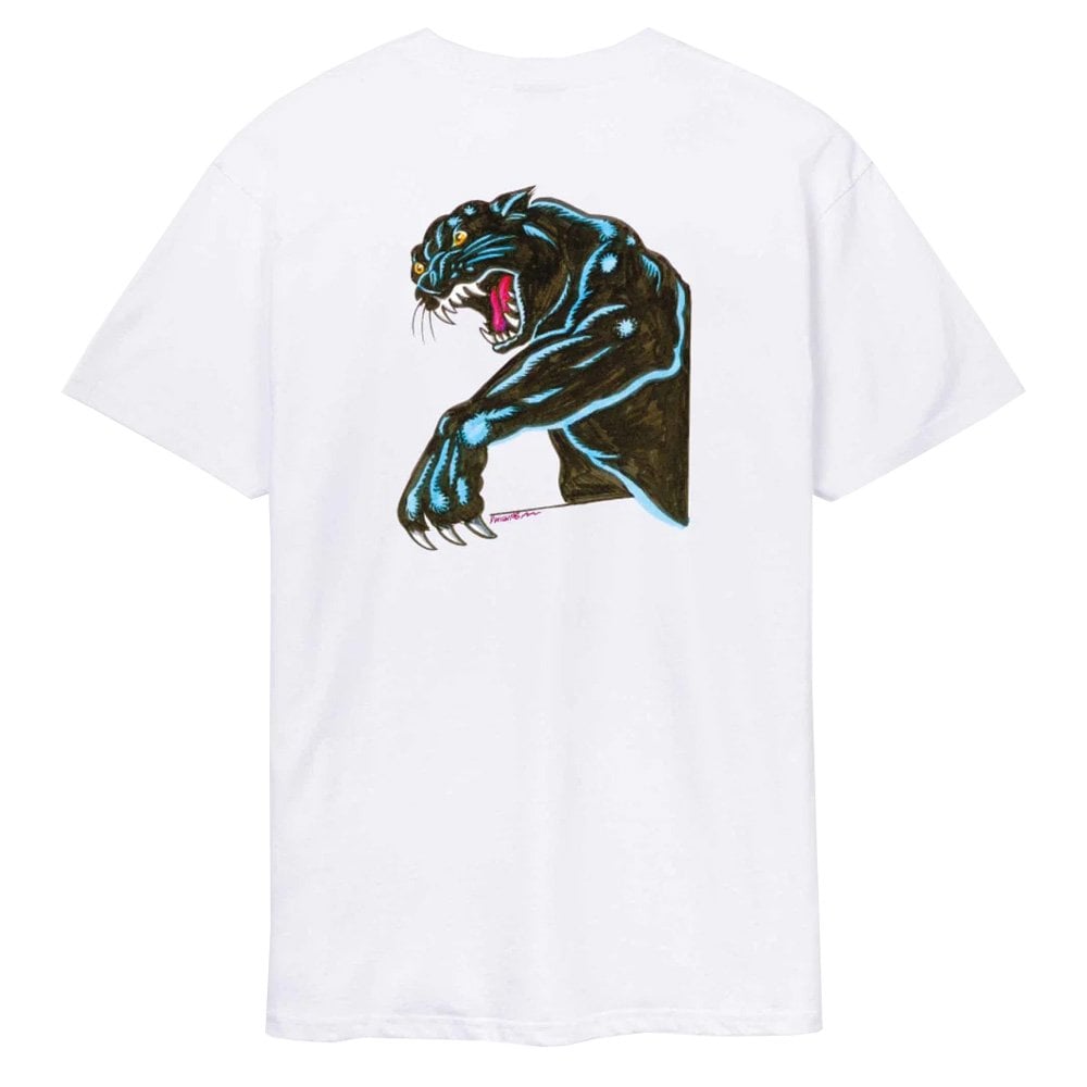 Natas Sketch Panther T-Shirt - White