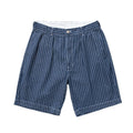 Pinstripe Denim Part Timer Shorts - Indigo