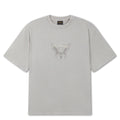 Skull Rose Graphic Relaxed T-Shirt - Grey