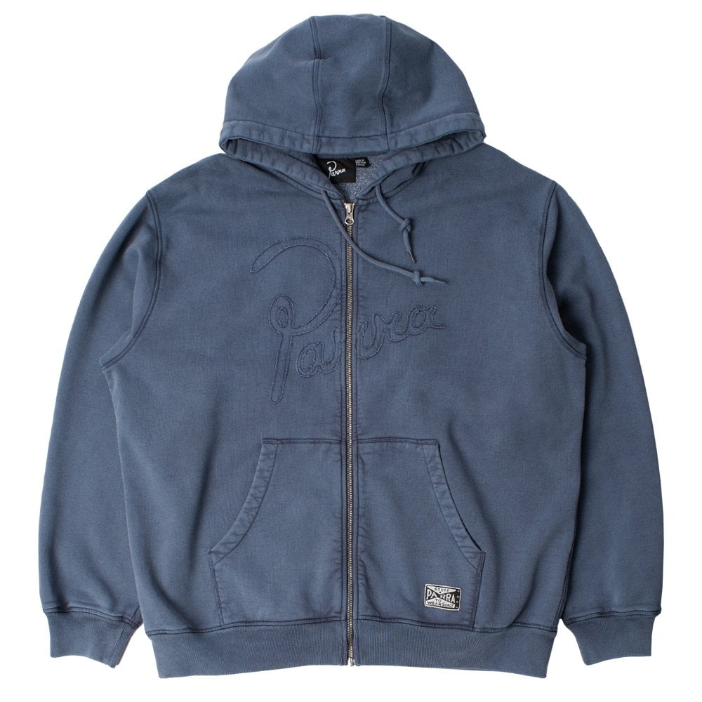 Not Fade Away Zip Hooded Sweatshirt - Washed Grey