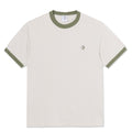Ringer T-Shirt - Taupe/Green